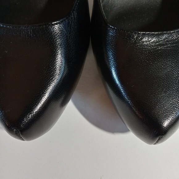 Michael Aphrodite Blk Leather Stilletto Heel sz 8 - Picture 5 of 16